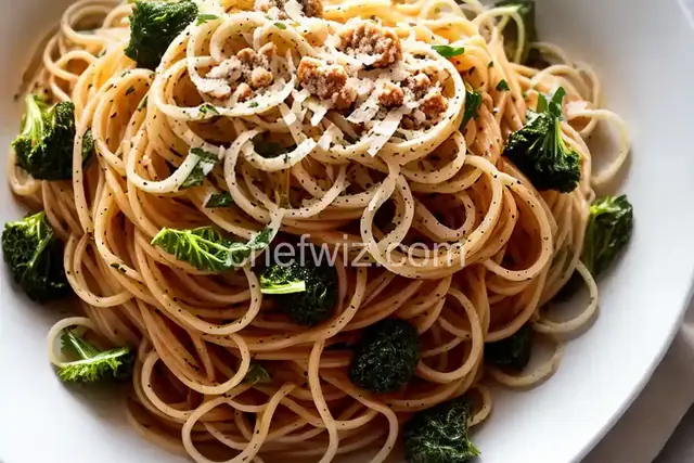 Spaghettini with Spicy Escarole and Pecorino Romano