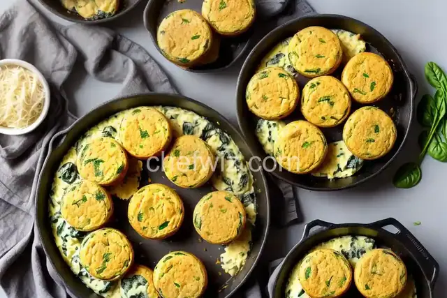 Spam, Cheese, and Spinach Muffins