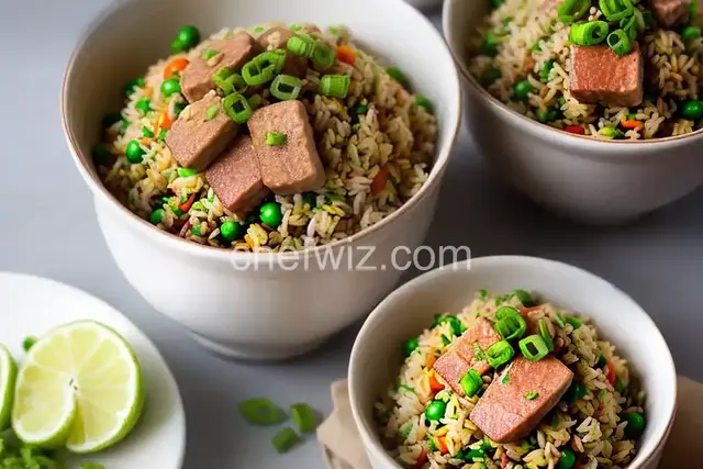 Spam With Wasabi Fried Rice