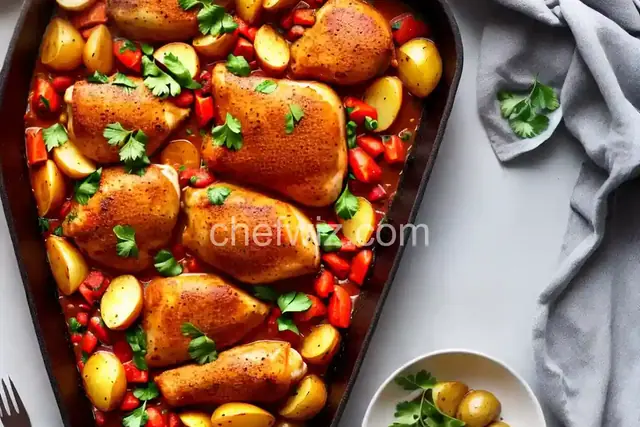 Spanish Chicken and Potato Roast