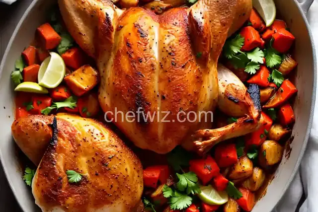 Spanish Roast Chicken with Romesco and Grilled Onions Recipe