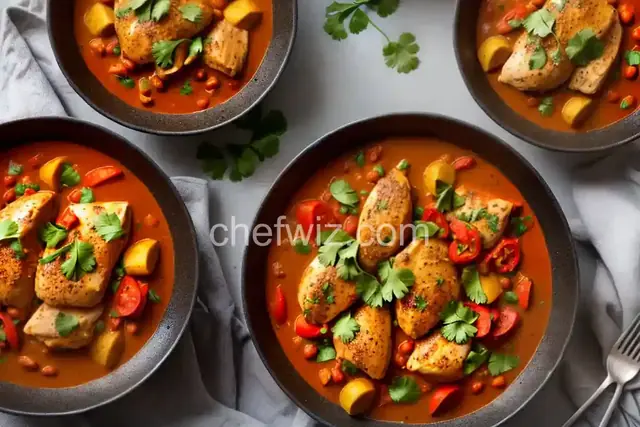 Spanish chicken curry