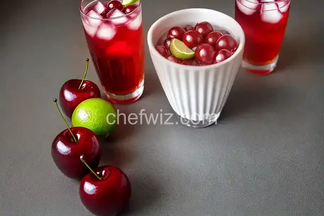 Sparkling Cherry Lime Soda