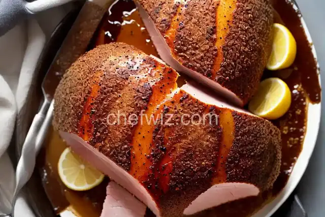 Spice-Crusted Ham With Brown Sugar Glaze