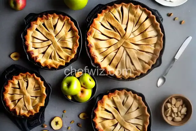 Spiced Apple and Pear Pie