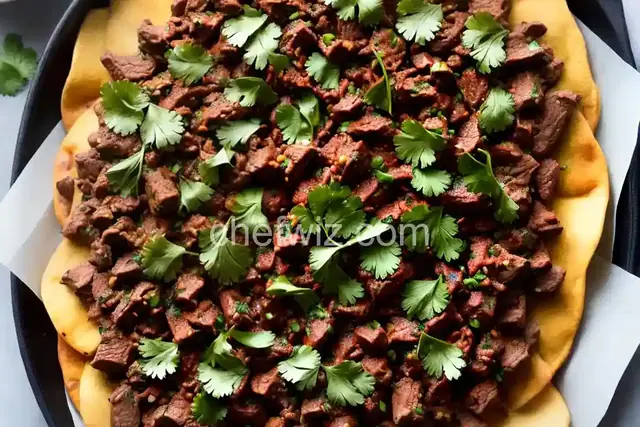 Spiced Beef and Refried Bean Tostadas