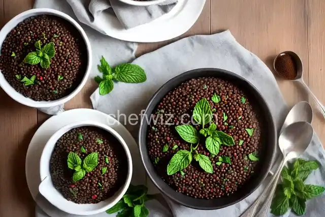Spiced Black Lentils with Yogurt and Mint