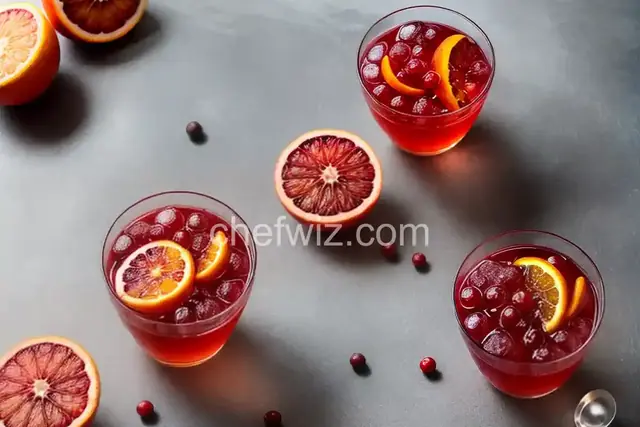 Spiced Blood Orange Shrub