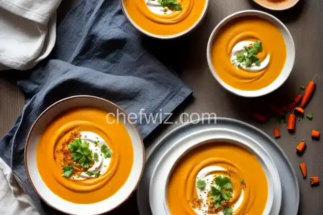 Spiced Coconut Carrot Soup