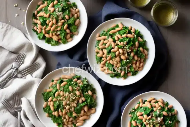Spiced Creamy White Beans and Greens