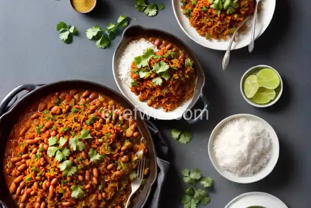 Spiced Indian Cabbage with Beans
