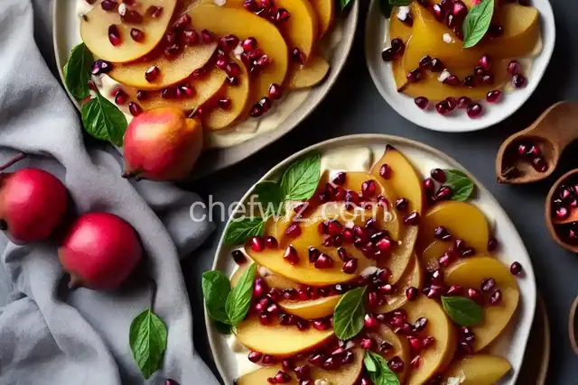 Spiced Pears and Pomegranate