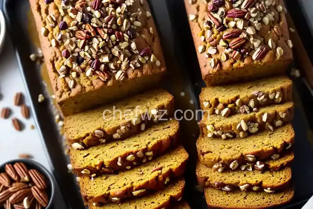 Spiced Pumpkin Bread with Raisins and Pecans