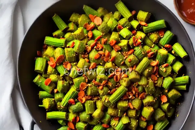 Spicy Air-Fried Okra