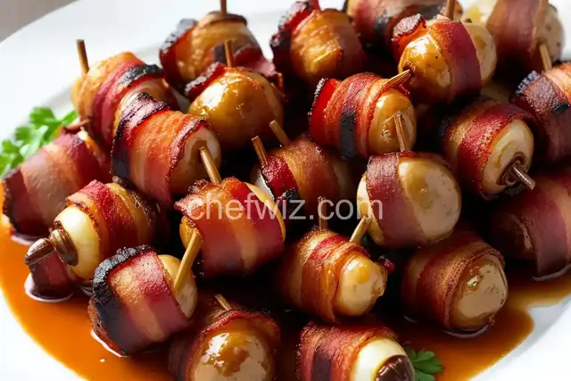 Spicy Bacon Wrapped Water Chestnuts