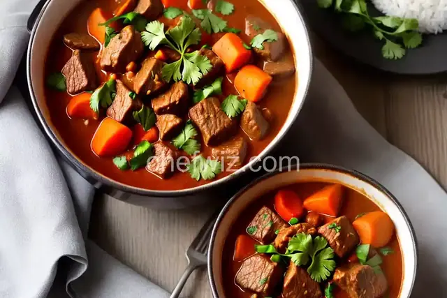 Spicy Beef Curry Stew for the Slow Cooker