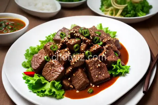 Spicy Beef Filet in Oyster Sauce
