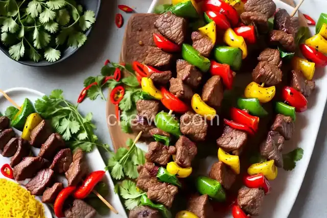 Spicy Beef Kebabs