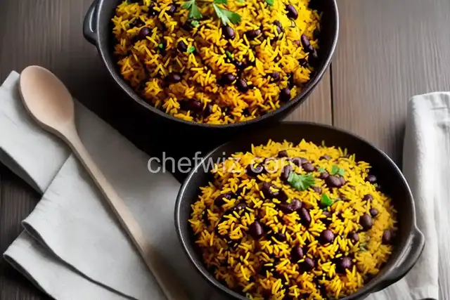 Spicy Black Beans and Yellow Rice