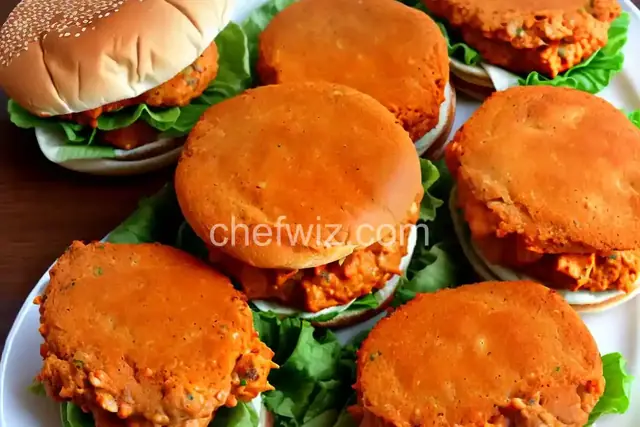 Spicy Buffalo Chicken Burgers Recipe