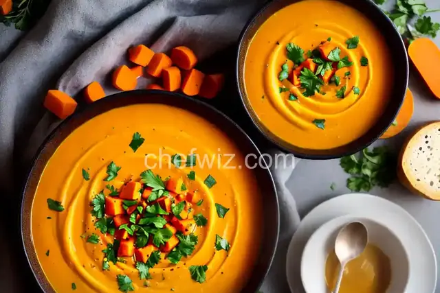 Spicy Butternut Squash and Carrot Soup