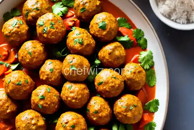 Spicy Chicken Curry Meatballs