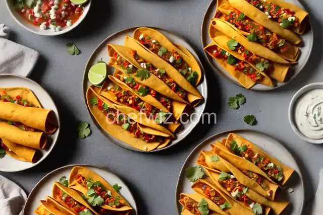Spicy Chicken Taquitos