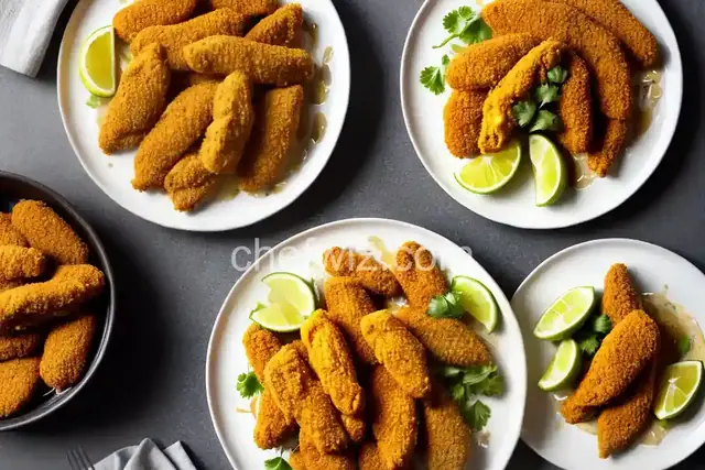 Spicy Chicken Tenders with Honey-Mustard