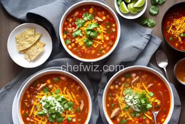 Spicy Chicken Tortilla Soup