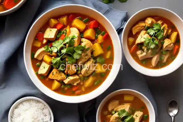 Spicy Chicken and Jicama Stew