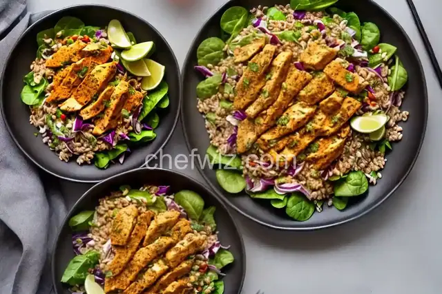 Spicy Chicken and Spelt Salad