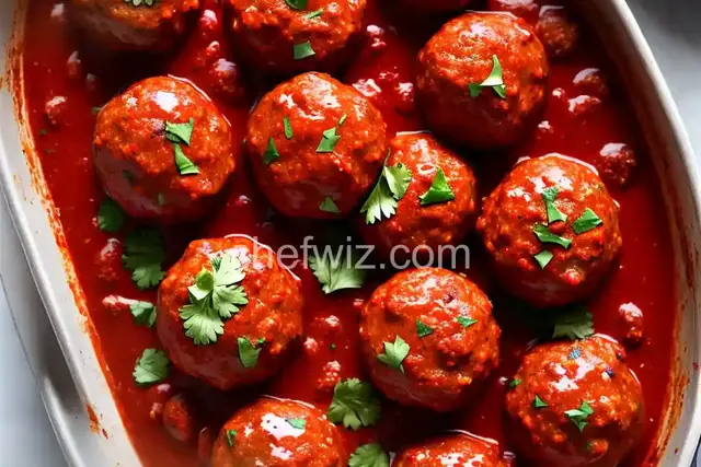 Spicy Chorizo Meatballs
