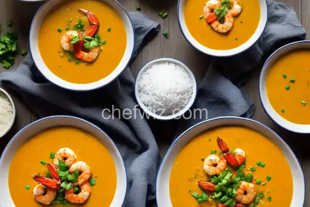 Spicy Coconut Shrimp Bisque