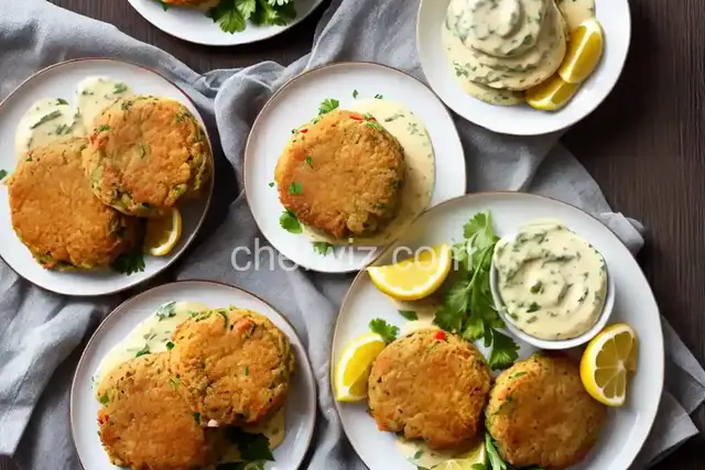 Spicy Crab Cakes with Lemon Aioli Sauce
