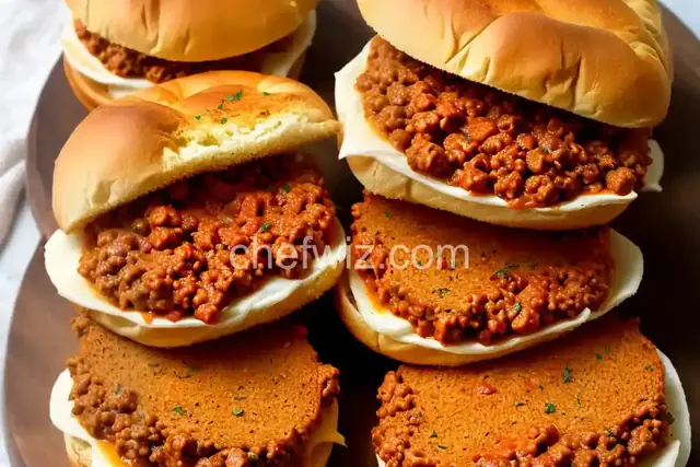 Spicy Garlic Bread Sloppy Joes
