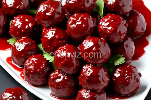 Spicy Grape Jelly Meatballs