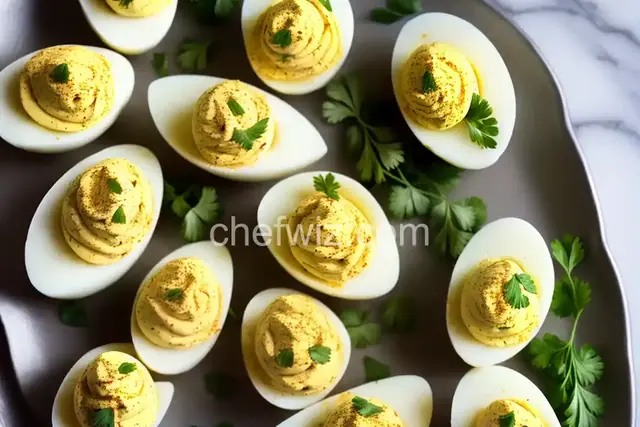 Spicy Italian Deviled Eggs