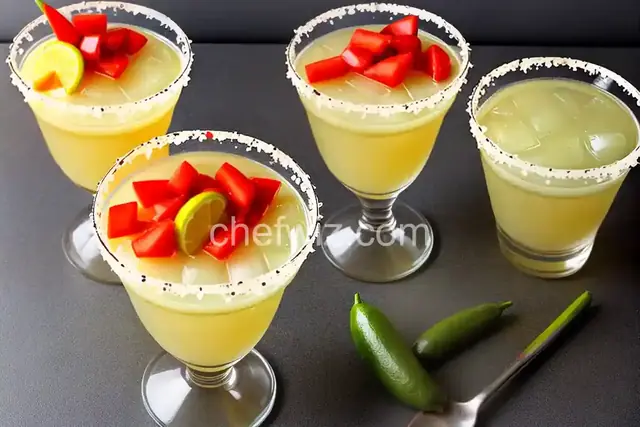 Spicy Jalape�o Margaritas