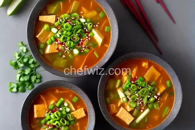 Spicy Kimchi Miso Soup