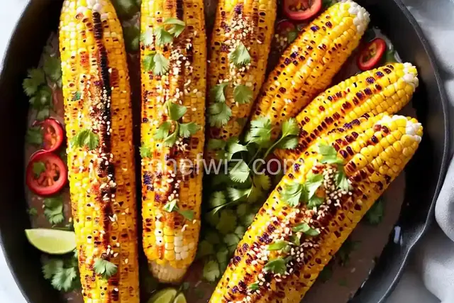 Spicy Korean-Style Grilled Corn