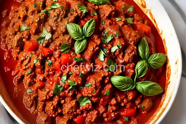 Spicy Lamb Bolognese
