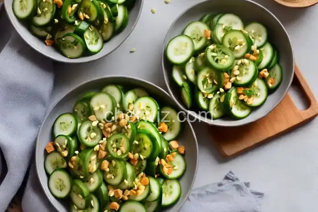 Spicy Lightly Pickled Cucumbers