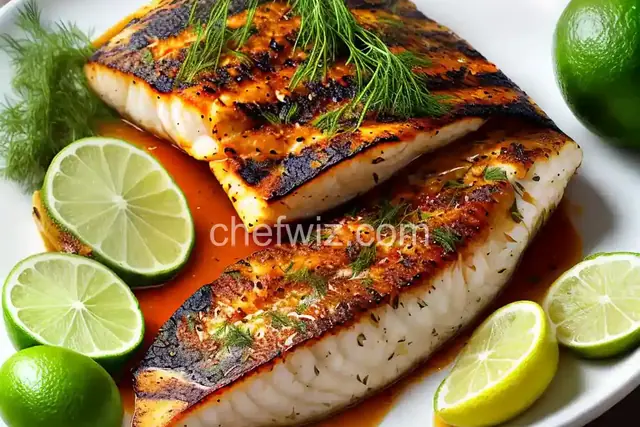 Spicy Lime and Dill Grilled Fish