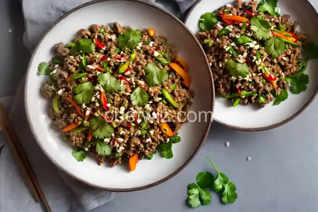 Spicy Mushroom Larb