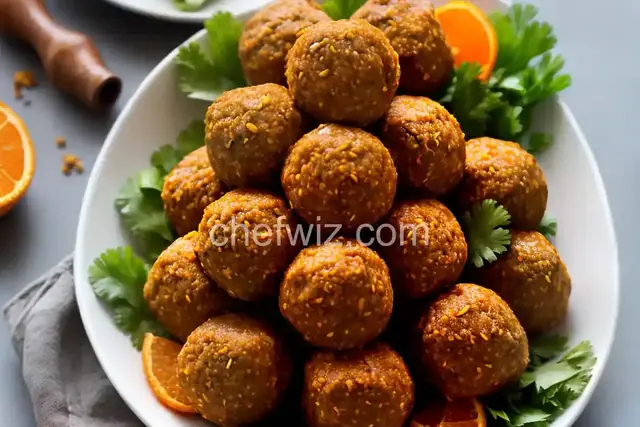 Spicy Orange Bison Balls
