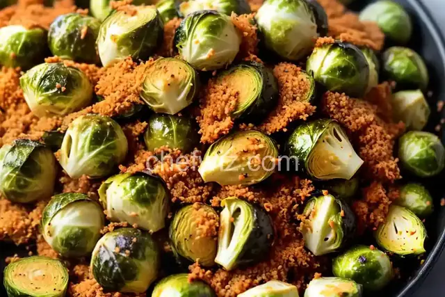 Spicy Parmesan Brussels Sprouts