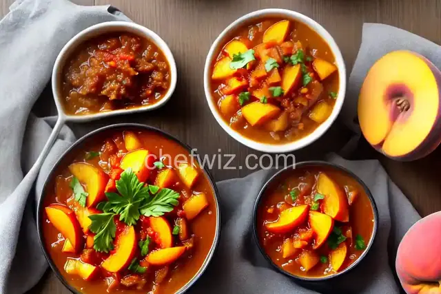 Spicy Peach Chutney