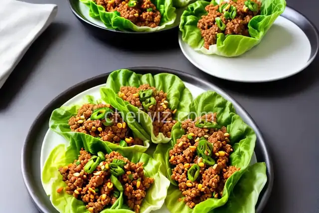 Spicy Pork Lettuce Wraps