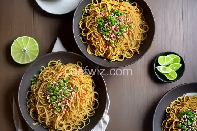 Spicy Potato Noodles (Bataka Sev)