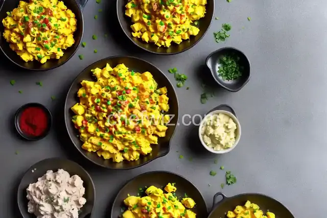Spicy Potatoes and Scrambled Eggs